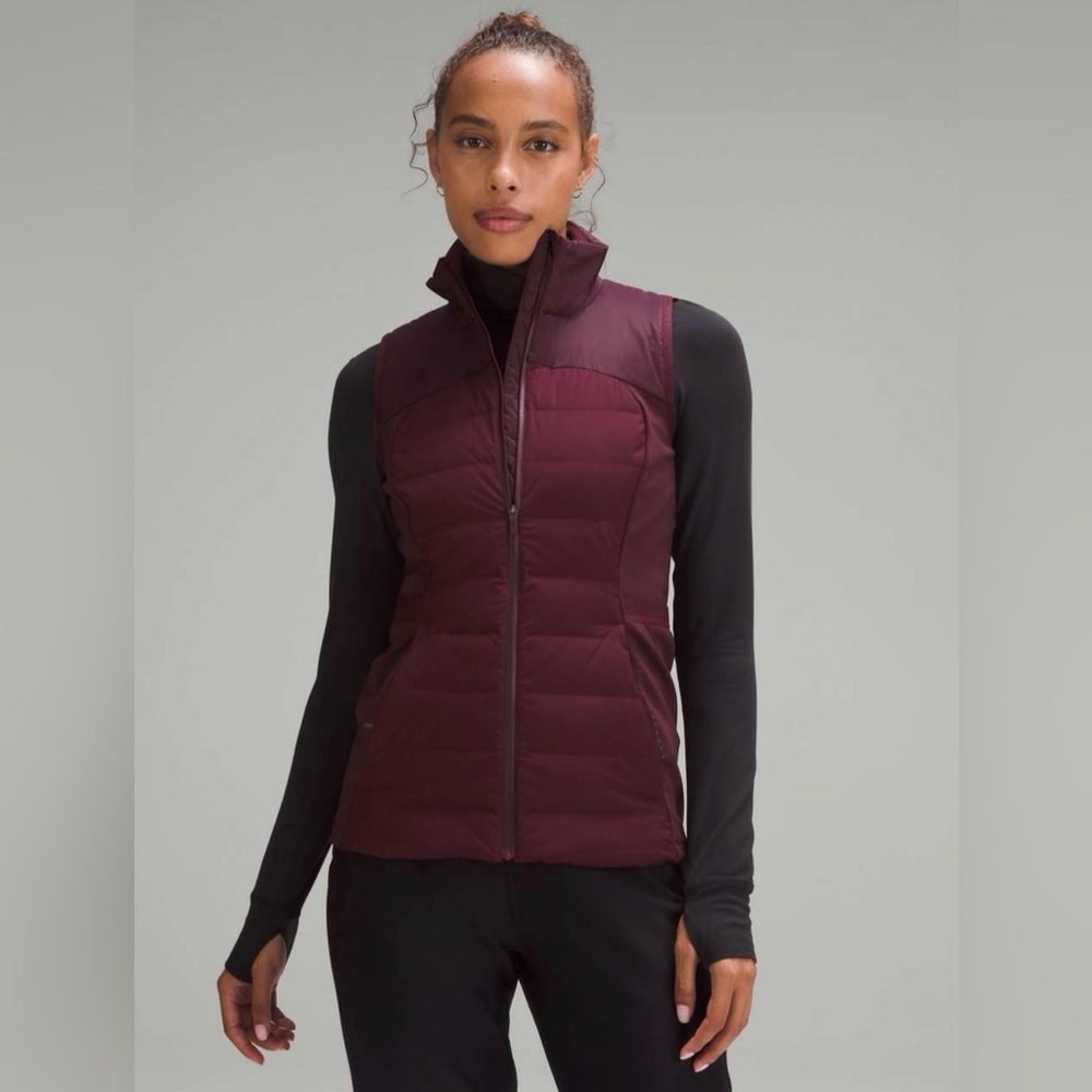 Lululemon Down for It All Vest in Cassis Size 6